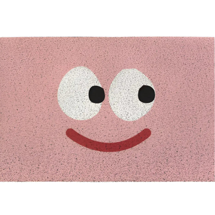 Smiley-Fußmatte – Rutschfestes PVC mit Schnelltrocknender Oberfläche Zorenza