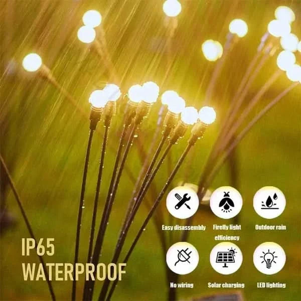 MAGICLIVA אורות ענפי LED סולאריים בצורת זיקוקים — קישוט לחצר ולגינה