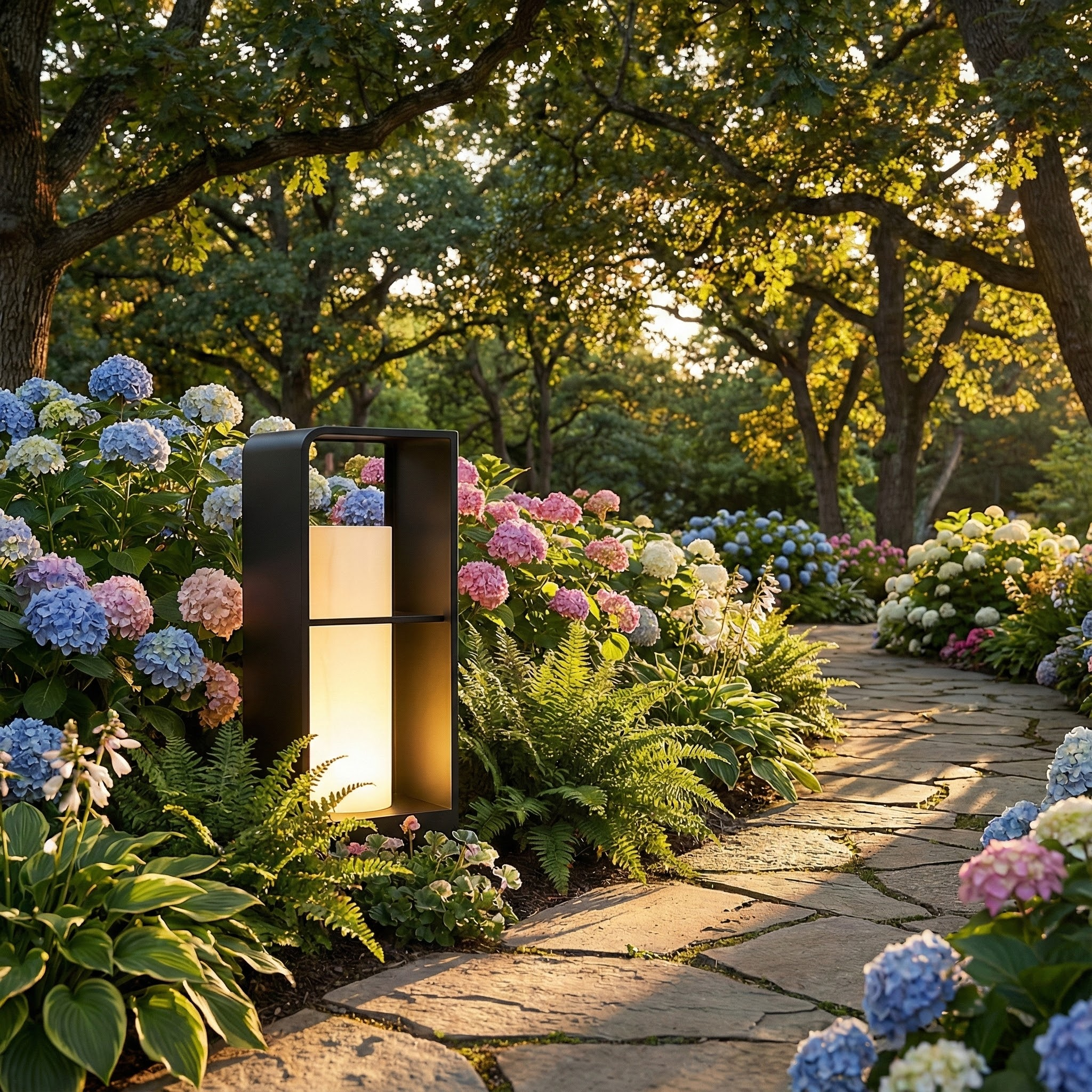 NovaLume Solar Garden Light With Marble-Style Accent For Modern Outdoor Spaces For Patios And Gardens