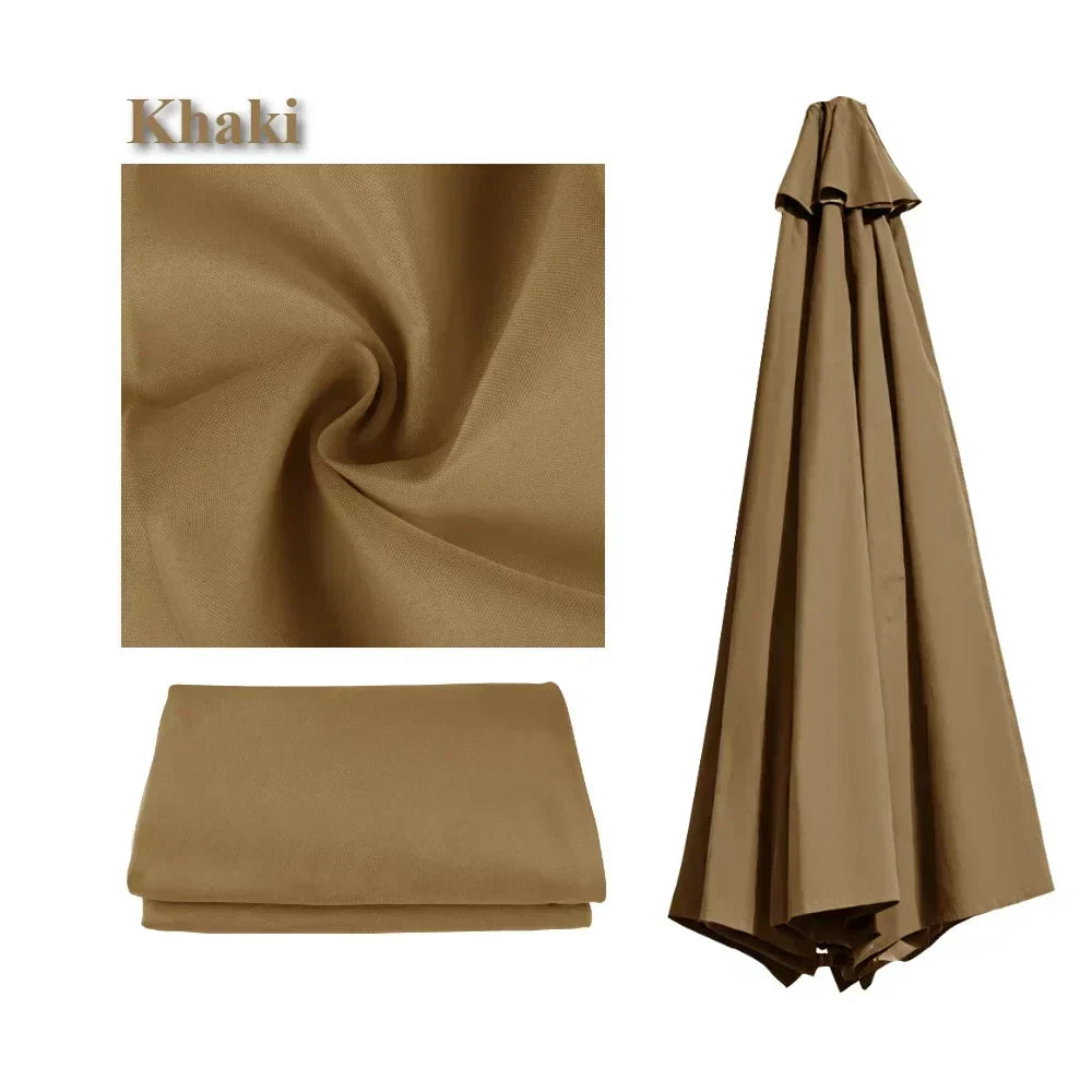 Water-Repellent Parasol Cover For 6/8 Spokes Umbrellas With Ventilation 2-3 Meters