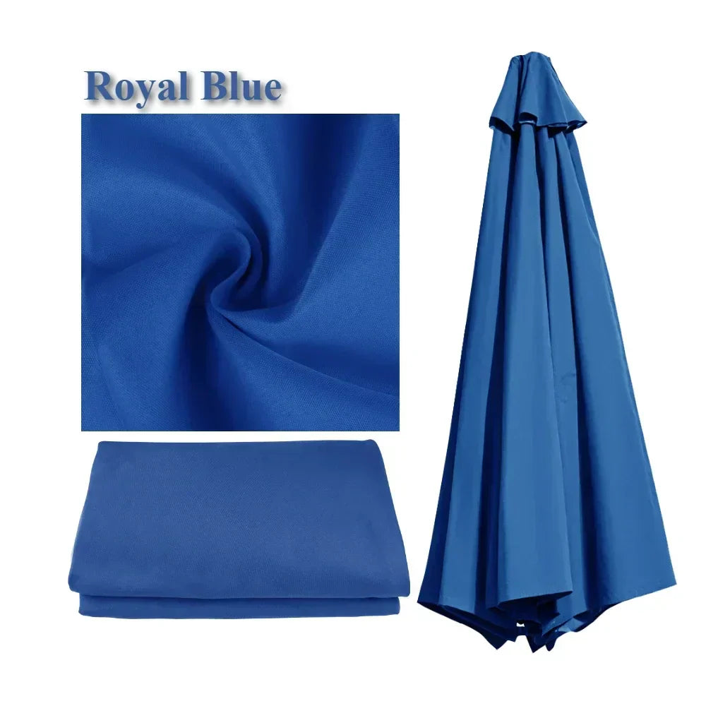 Water-Repellent Parasol Cover For 6/8 Spokes Umbrellas With Ventilation 2-3 Meters