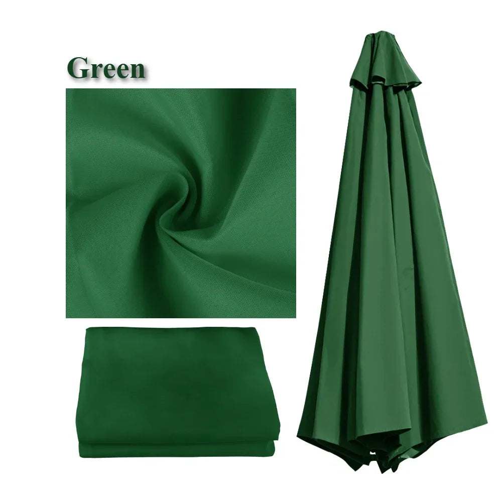 Water-Repellent Parasol Cover For 6/8 Spokes Umbrellas With Ventilation 2-3 Meters