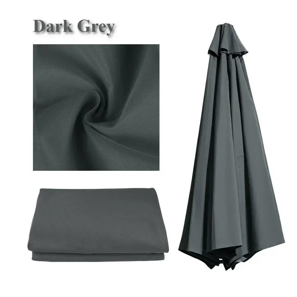 Water-Repellent Parasol Cover For 6/8 Spokes Umbrellas With Ventilation 2-3 Meters
