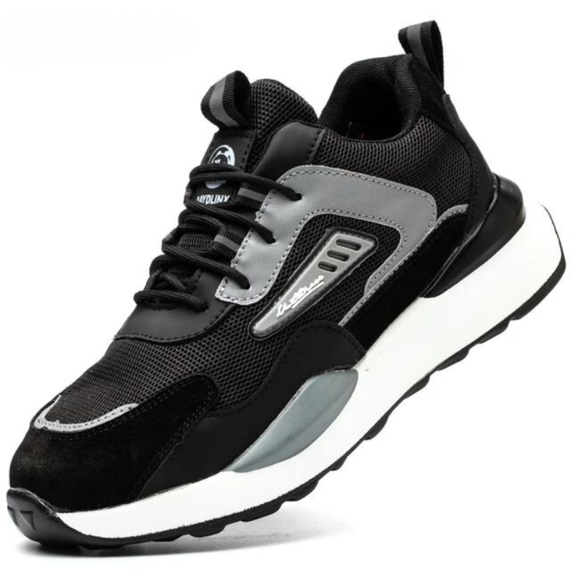 Lightweight Safety Work Shoes With Anti Slip Toe For Construction Hospitality Logistics