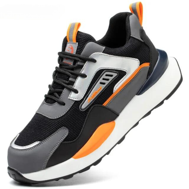 Lightweight Safety Work Shoes With Anti Slip Toe For Construction Hospitality Logistics