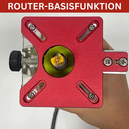 Woodworking Router With Adjustable 3-In-One Aluminum Grooving Tool