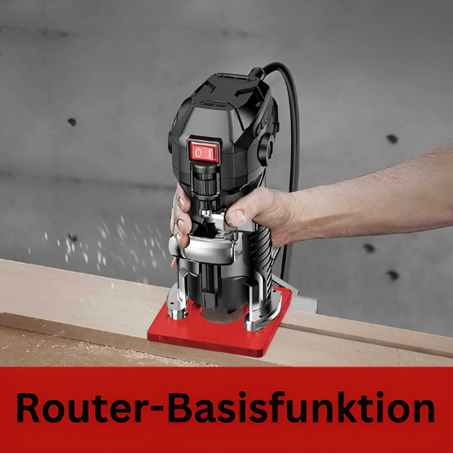 Woodworking Router With Adjustable 3-In-One Aluminum Grooving Tool