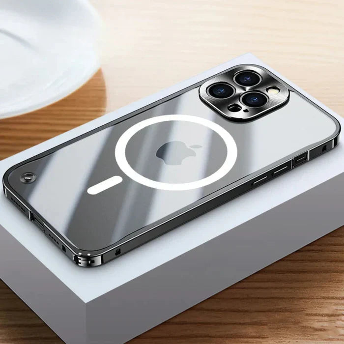 SteelGuard MagSafe-Hülle für iPhone 15 — Transparente Schutzhülle