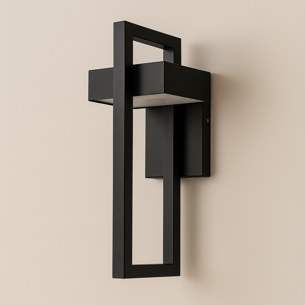 AeroLumen Contemporary Exterior Wall Light With LED Illumination For Patios And Outdoor Spaces