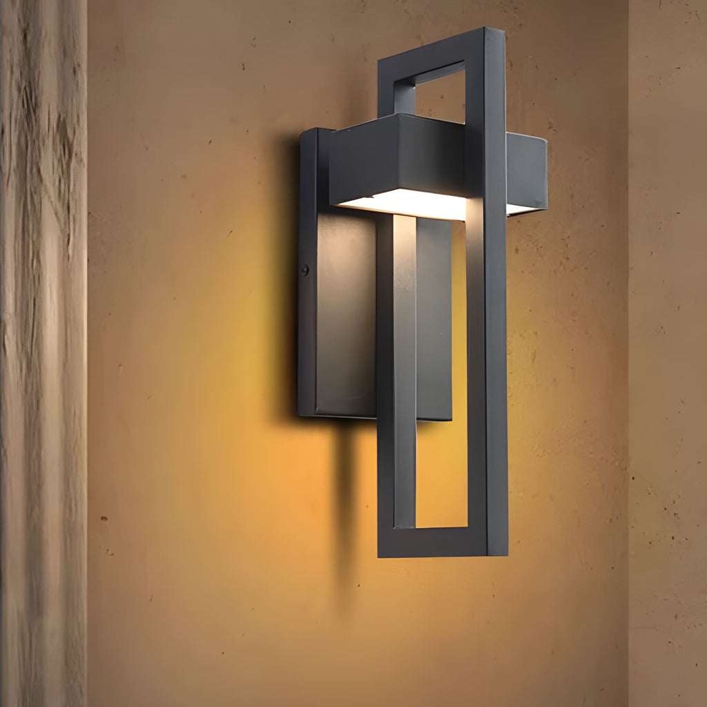 AeroLumen Contemporary Exterior Wall Light With LED Illumination For Patios And Outdoor Spaces