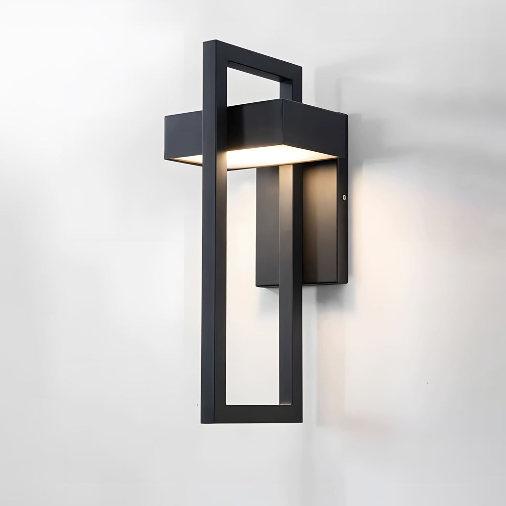 AeroLumen Contemporary Exterior Wall Light With LED Illumination For Patios And Outdoor Spaces
