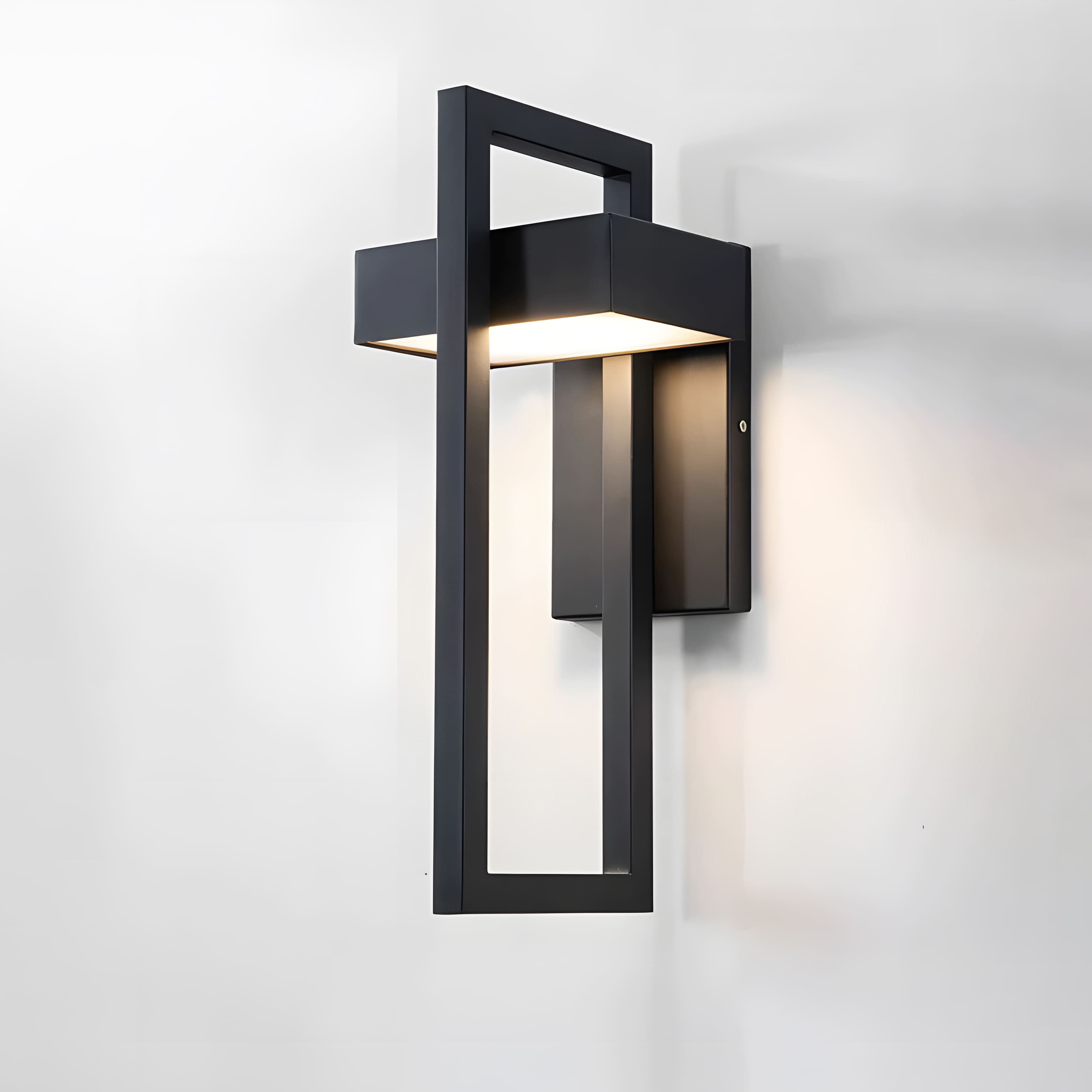 AeroLumen Contemporary Exterior Wall Light With LED Illumination For Patios And Outdoor Spaces