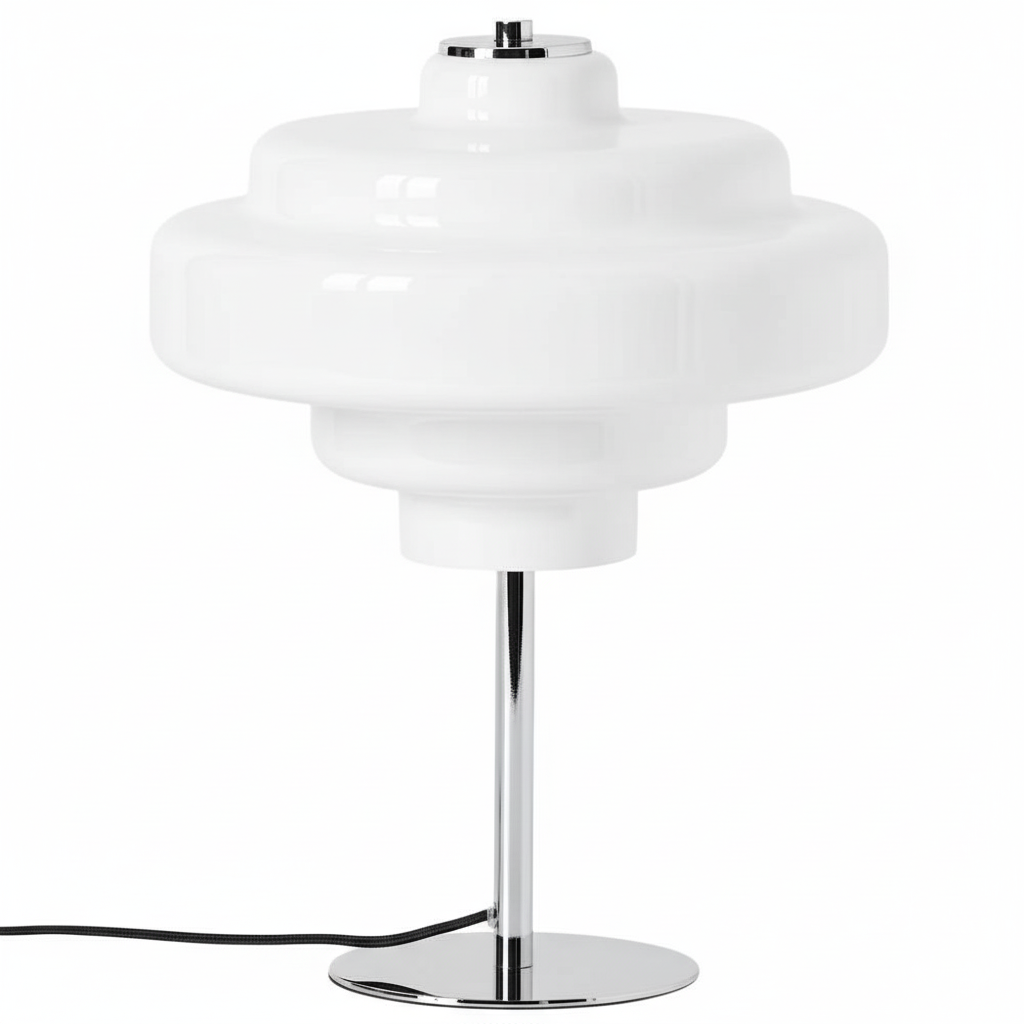 Bauhaus Style Lamp With Coloured Glass Accents For Modern Living Rooms And Hallways