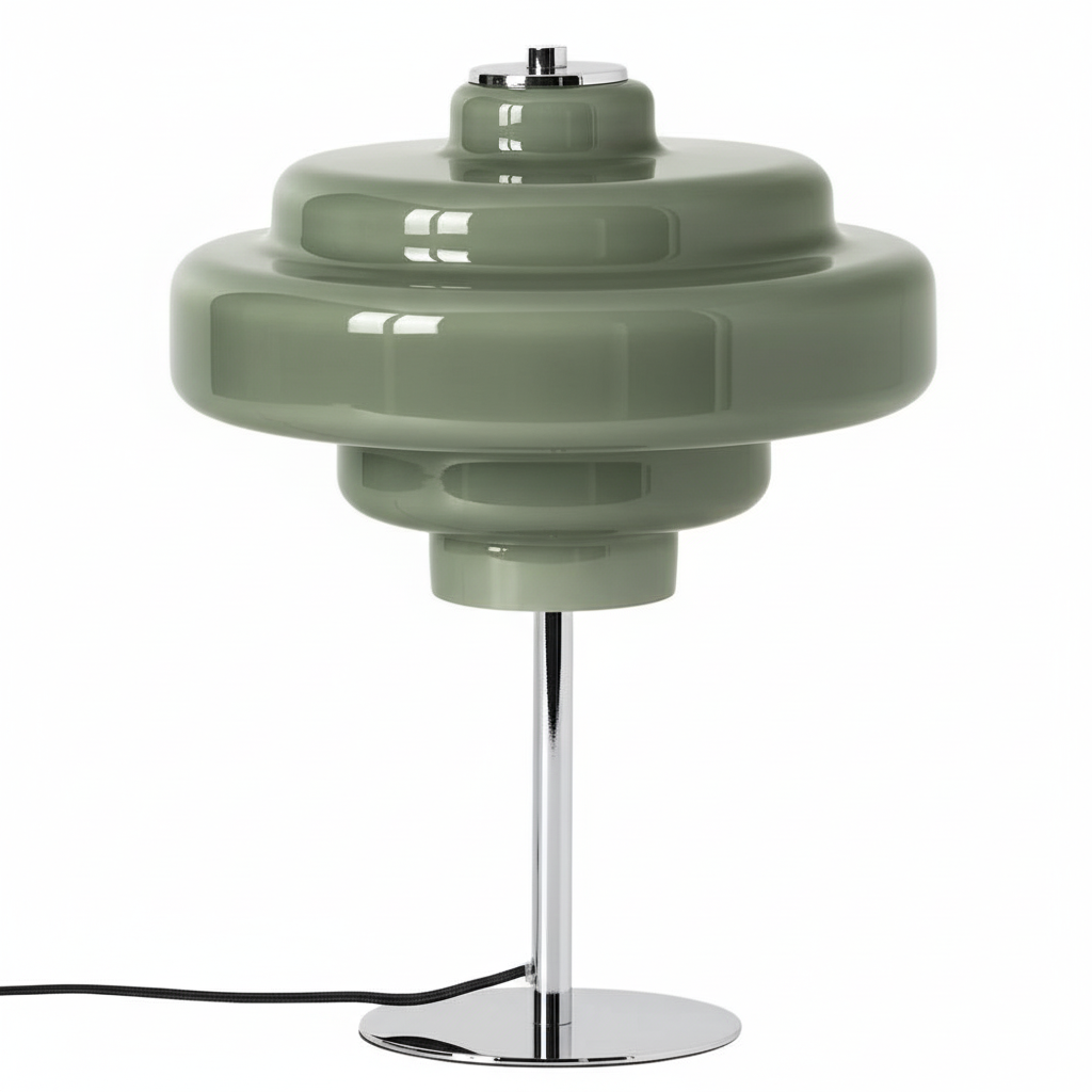 Bauhaus Style Lamp With Coloured Glass Accents For Modern Living Rooms And Hallways