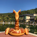Aufblasbare Wasserliege Giraffe — Robuste PVC-Konstruktion, Markante Konturgrafik
