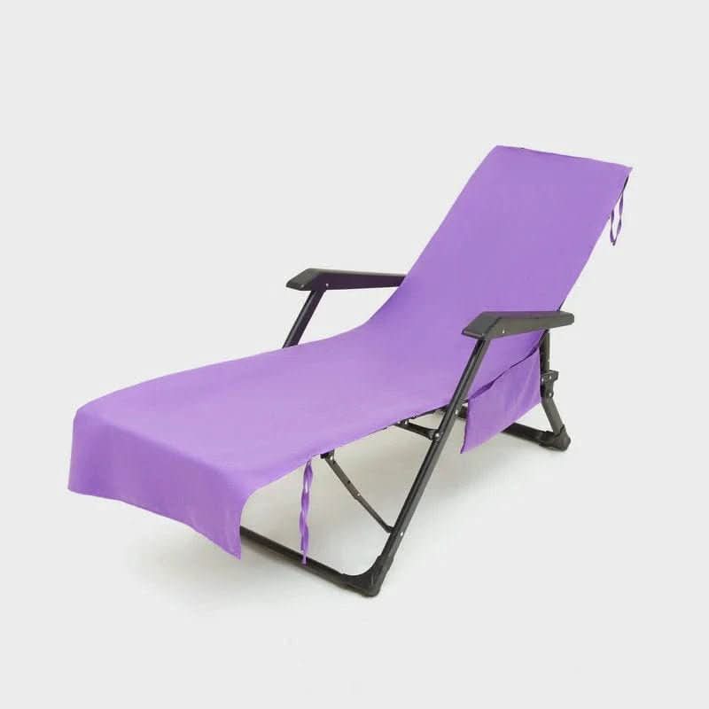 SunLounge-handduk — överdimensionerade sidofickor, halkfria stretchytor
