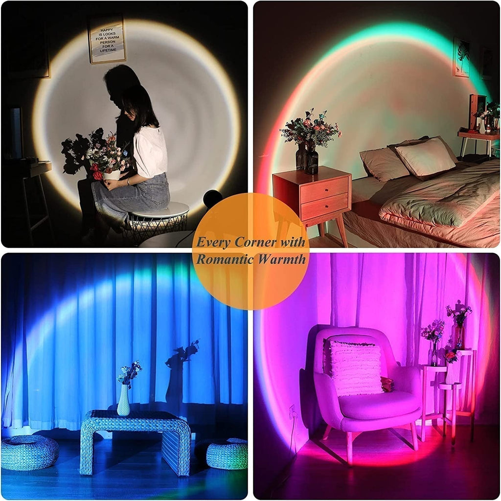 AuroraGlow USB Desk Lighting With Sunset Ambience For Gaming And Home Office Use