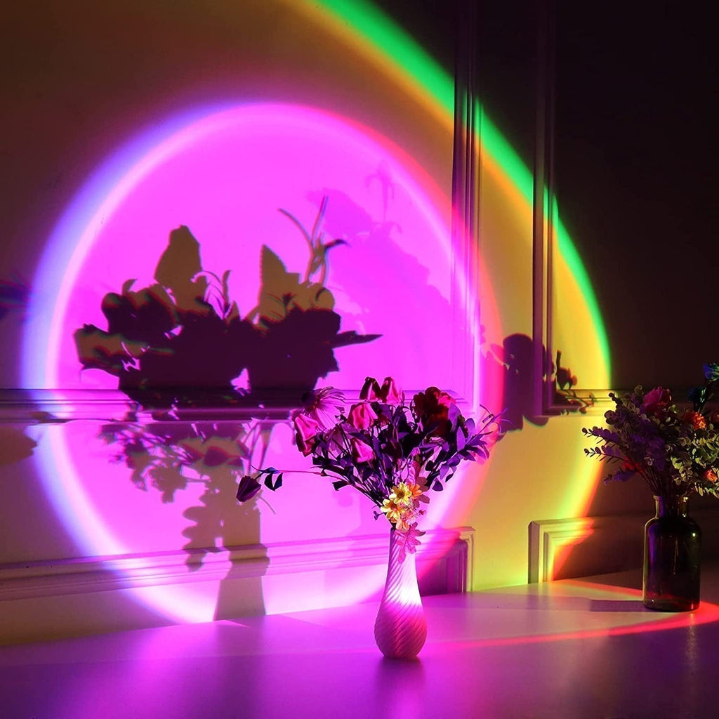 AuroraGlow USB Desk Lighting With Sunset Ambience For Gaming And Home Office Use