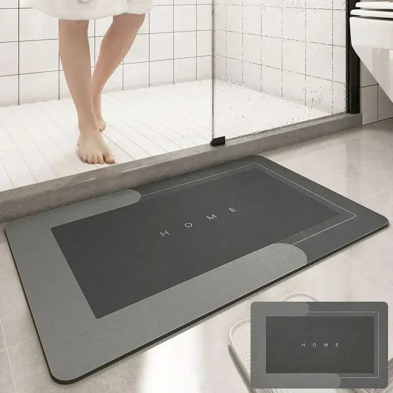 AquaNest 40x60 εκ. εξαιρετικά απορροφητικό πατάκι μπάνιου — αντιολισθητική βάση, άνετη επένδυση