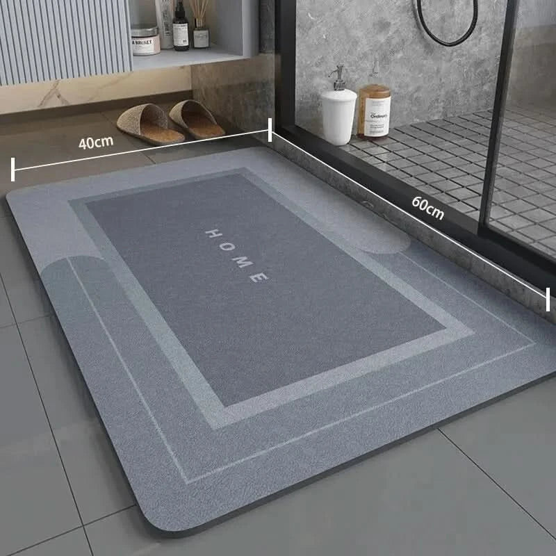 AquaNest 40x60 εκ. εξαιρετικά απορροφητικό πατάκι μπάνιου — αντιολισθητική βάση, άνετη επένδυση