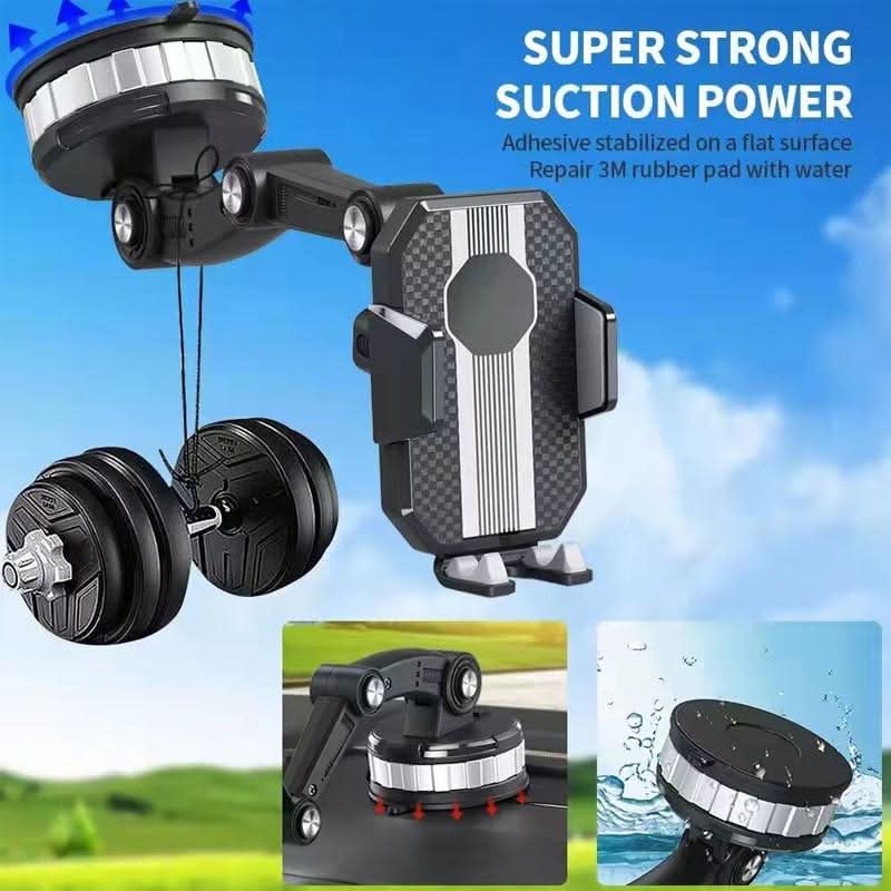 Soporte de teléfono UltraGrip con ventosa de succión potente y rotación de 360 grados