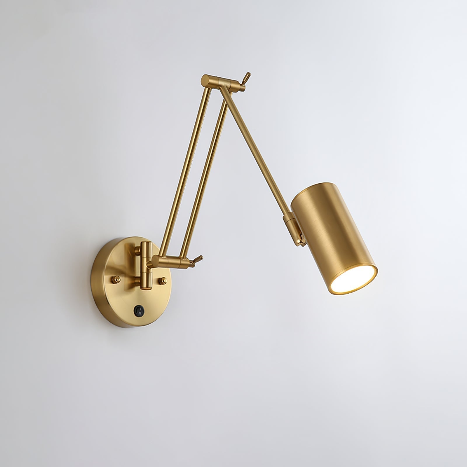Industrial Adjustable Wall Lamp With Swivel Arm E26 E27 Socket For Reading And Bedroom