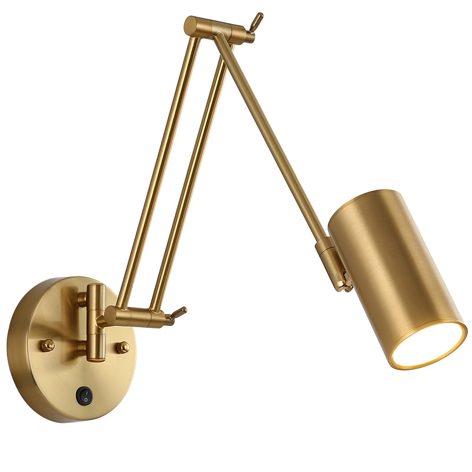 Industrial Adjustable Wall Lamp With Swivel Arm E26 E27 Socket For Reading And Bedroom