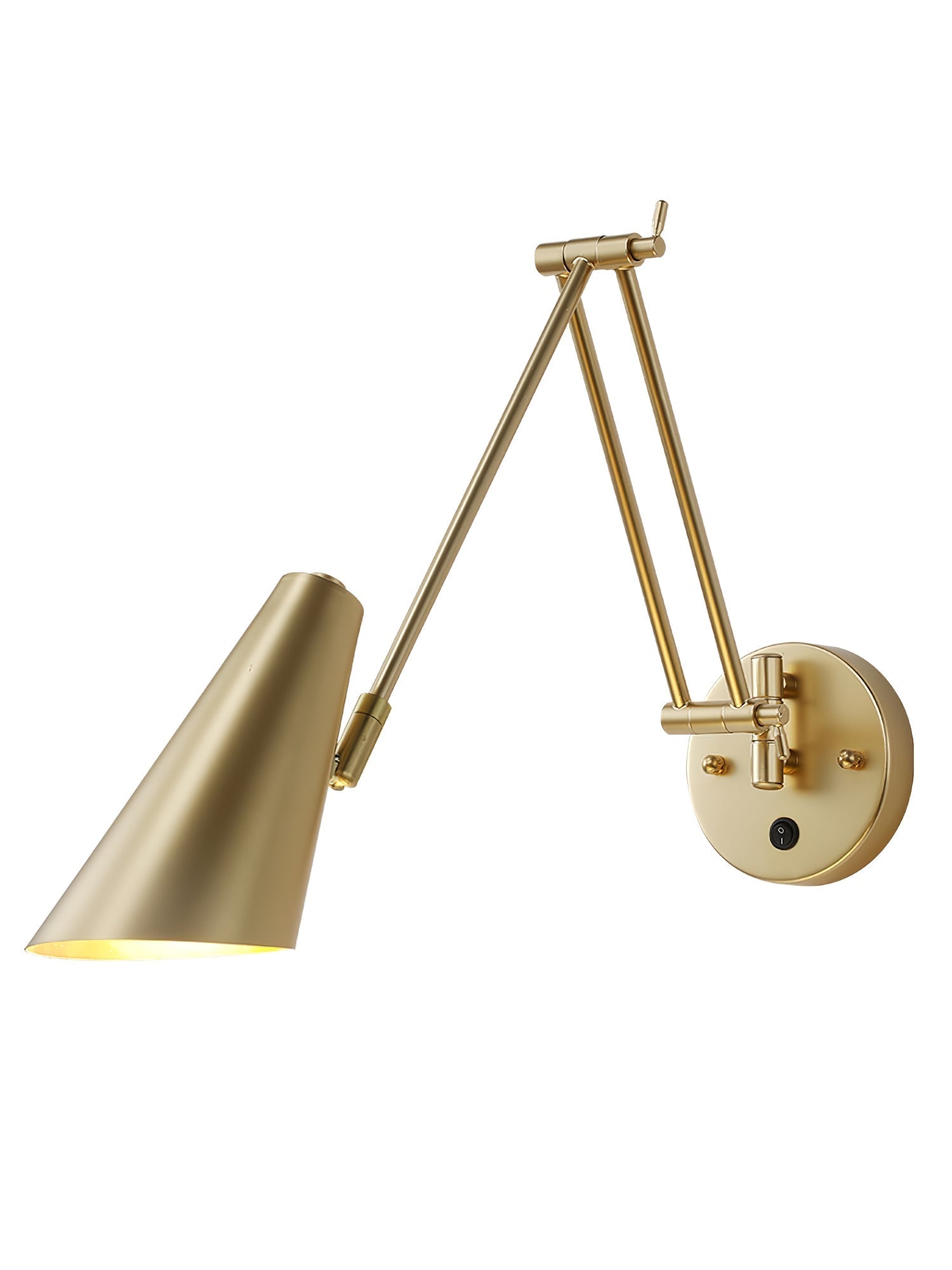 Industrial Adjustable Wall Lamp With Swivel Arm E26 E27 Socket For Reading And Bedroom