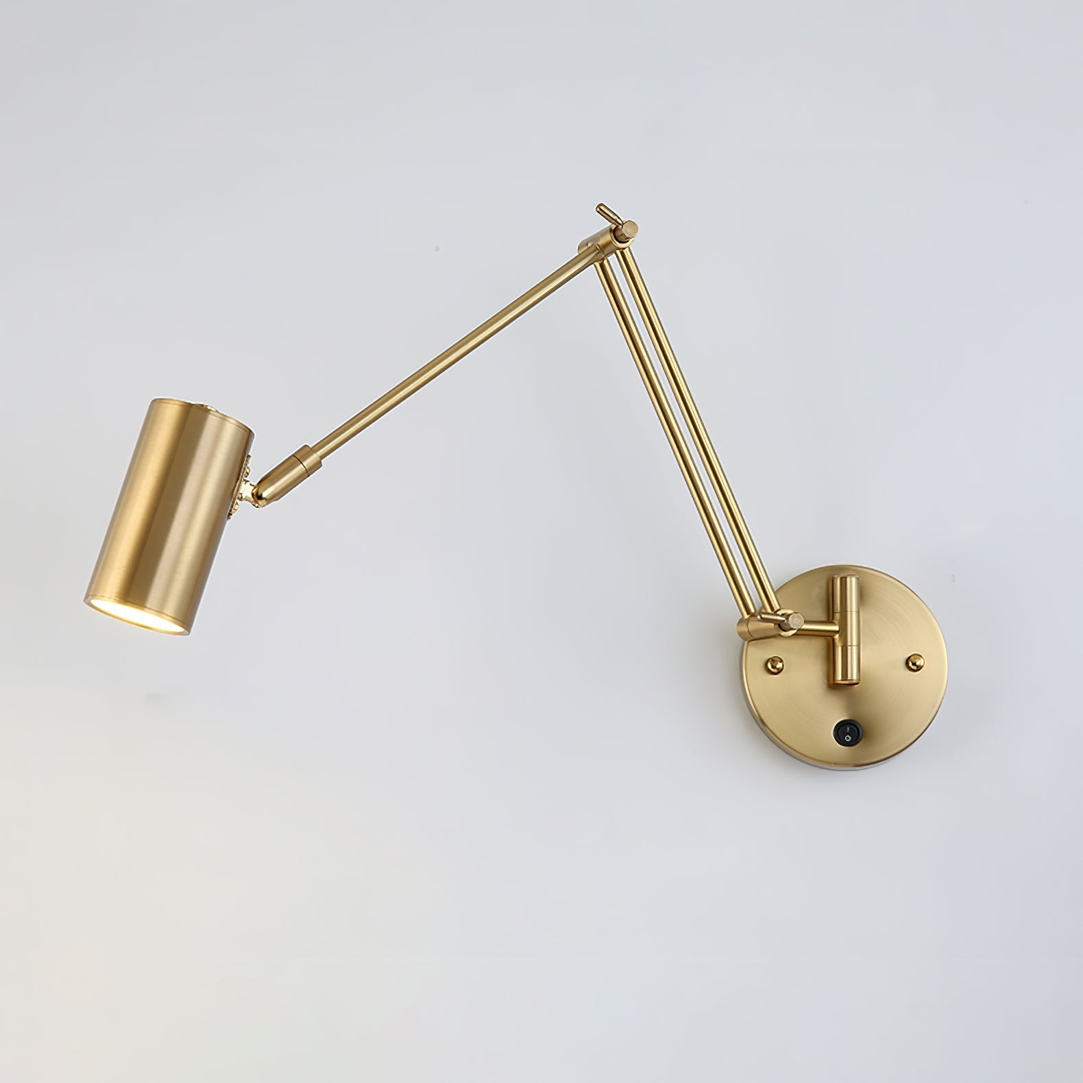 Industrial Adjustable Wall Lamp With Swivel Arm E26 E27 Socket For Reading And Bedroom