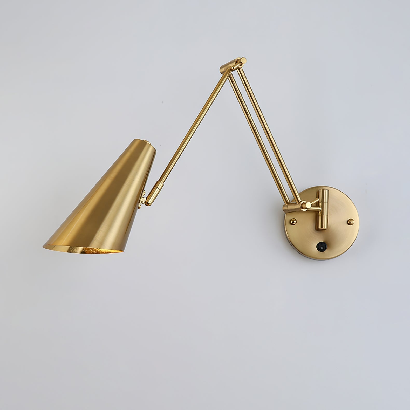 Industrial Adjustable Wall Lamp With Swivel Arm E26 E27 Socket For Reading And Bedroom
