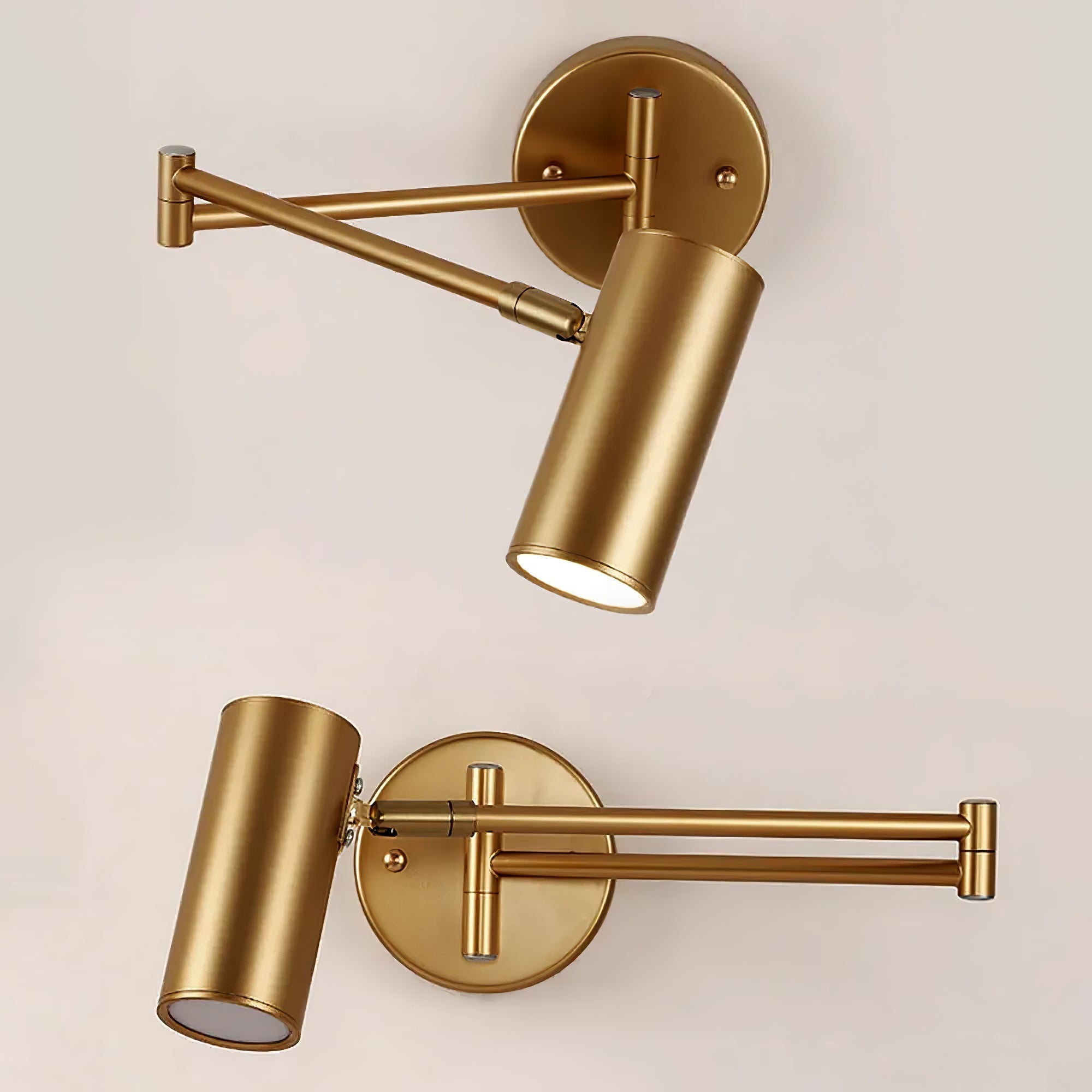 Industrial Iron Wall Lamp With 180 Degree Swivel Arm For Reading Bedroom Nightstand