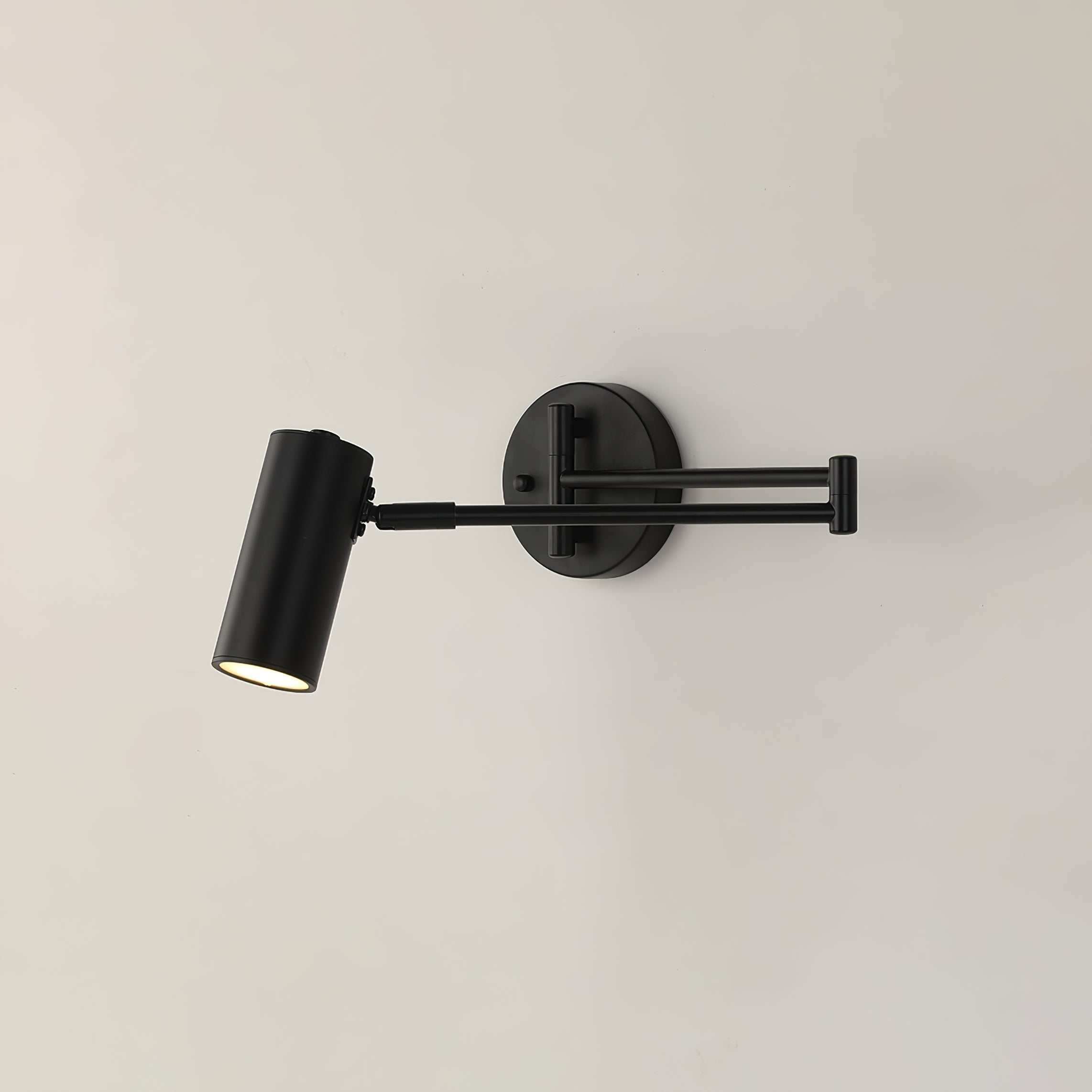 Industrial Iron Wall Lamp With 180 Degree Swivel Arm For Reading Bedroom Nightstand