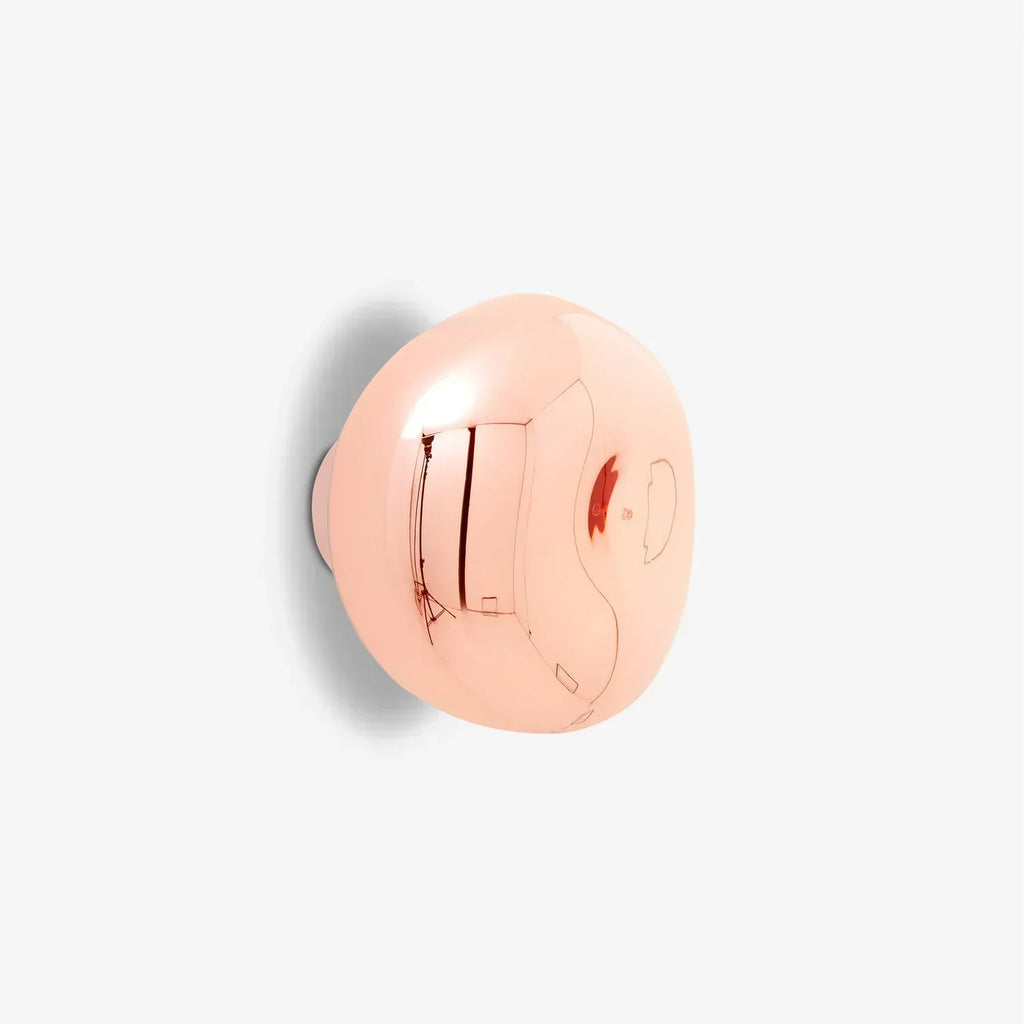 Wall Light With Sculpted Melted Acrylic Shade For Indoor Ambient And Accent Lighting