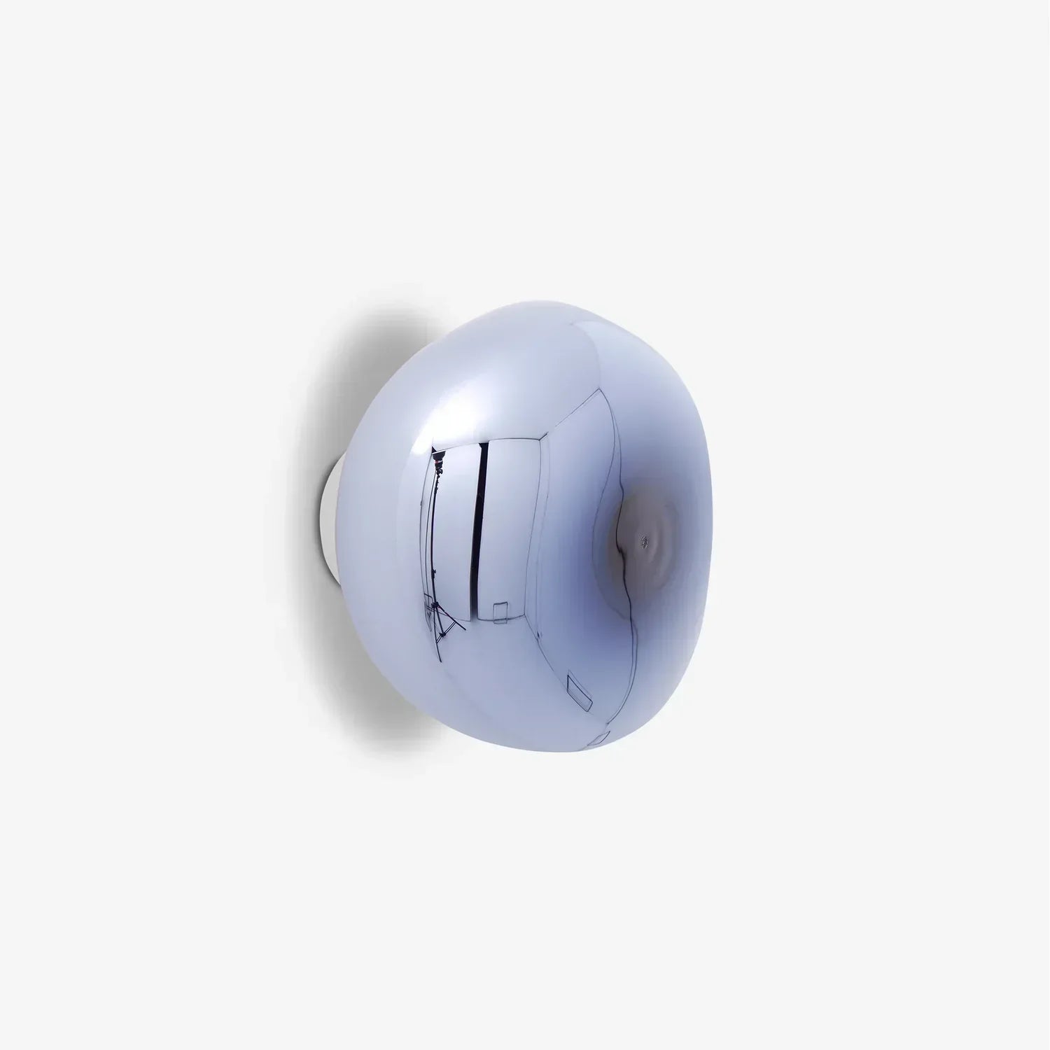 Wall Light With Sculpted Melted Acrylic Shade For Indoor Ambient And Accent Lighting