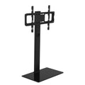 Adjustable Swivel TV Floor Stand With Glass Shelf For 32 To 70 Inch TVs