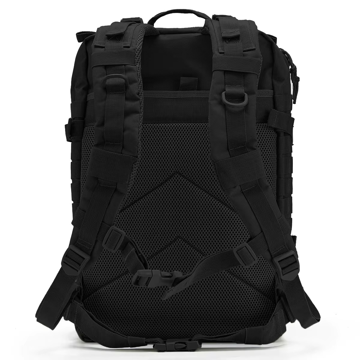 Mochila tática para atividades ao ar livre — sistema MOLLE, design ergonómico