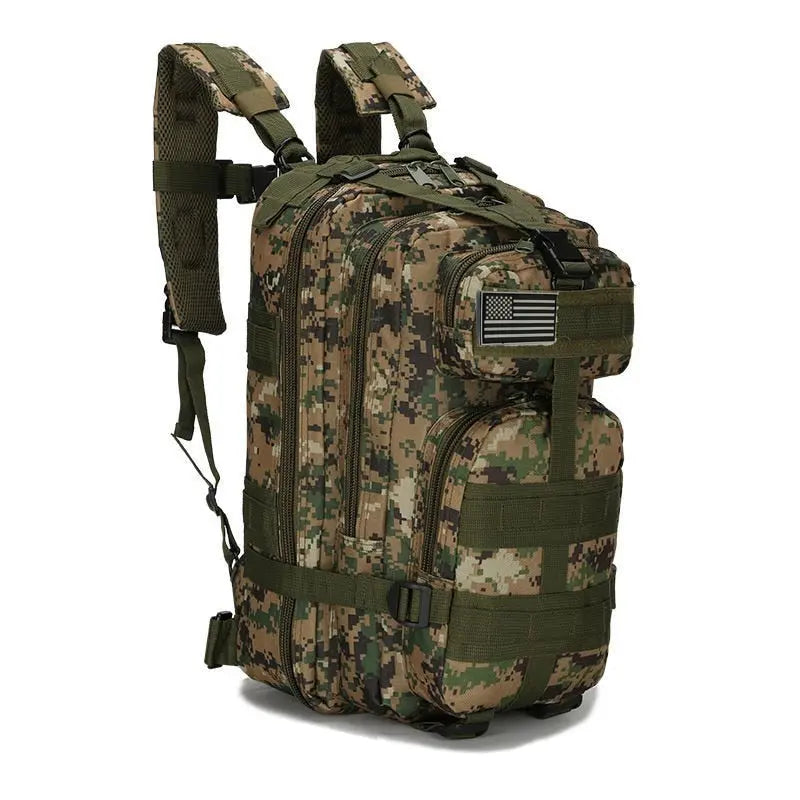 50-Liter Tactical Backpack — Multiple Compartments, Protective Laptop Sleeve, Travel Daypack
