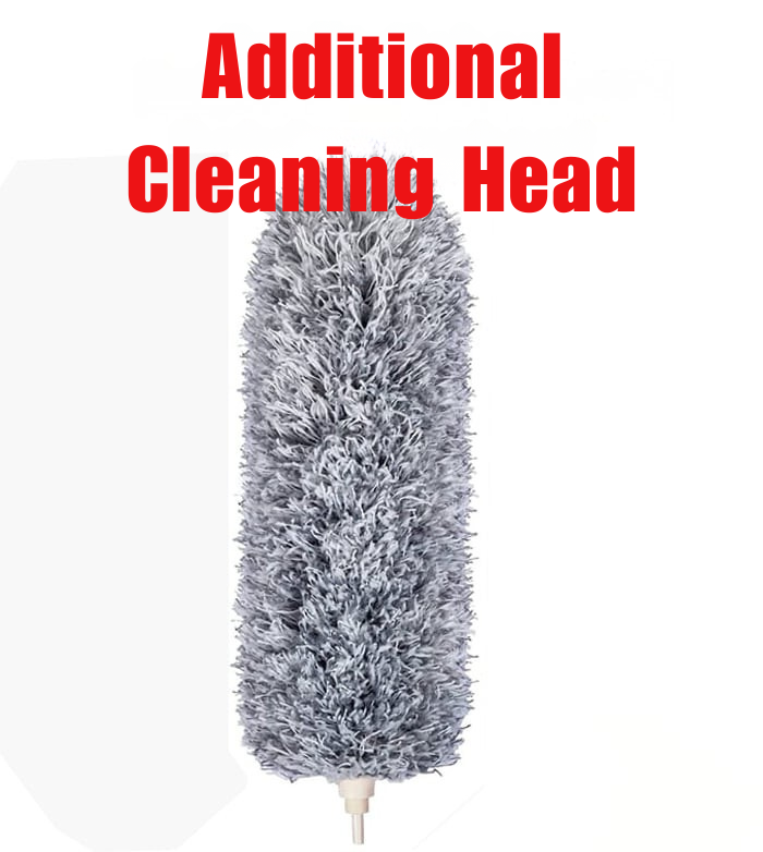 Extendable Duster With Removable Microfiber Head For Ceilings And Fans