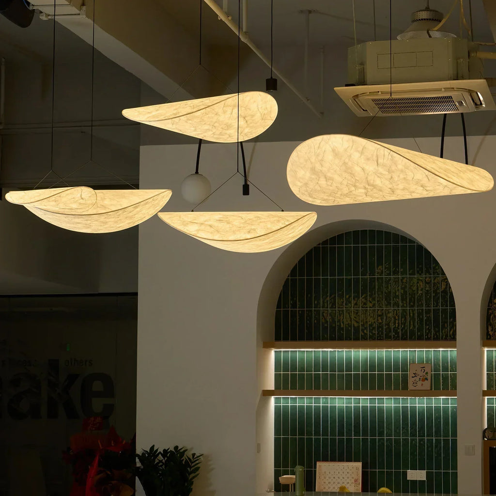 Modern Silk Pendant Light For Ceiling With Cloudlike Diffuser And Soft Even Glow For Contemporary Interiors