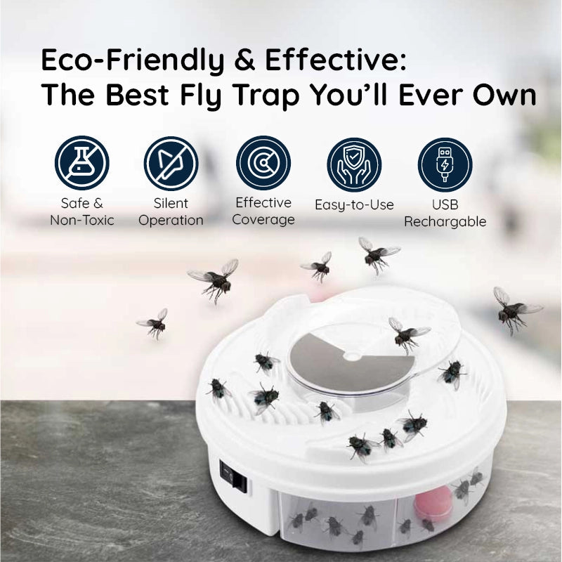 USB Fly Trap For Indoor Use Quiet Insect Catcher With No Chemicals