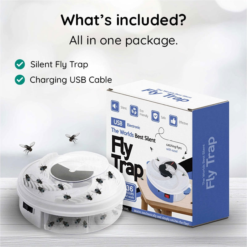 USB Fly Trap For Indoor Use Quiet Insect Catcher With No Chemicals