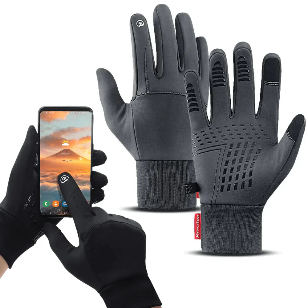 ThermaGuard vízálló nejlon téli kesztyű - érintőképernyő-kompatibilis