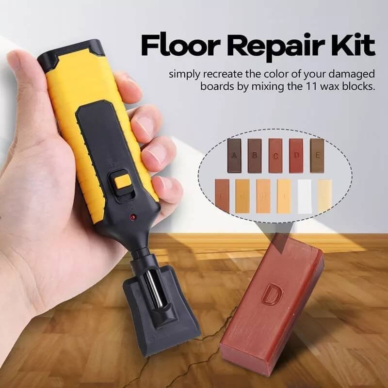 Obnovovač dřevěných povrchů TimberTouch DIY — systém záplat s přizpůsobením barvy na oděrky, rýhy a škrábance
