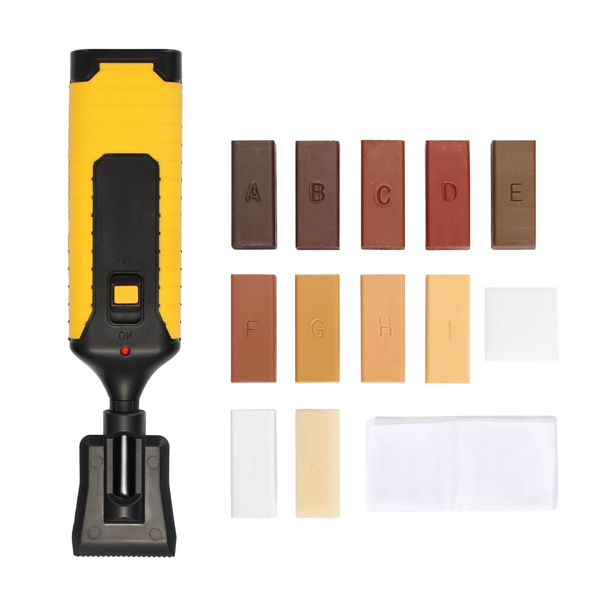 Obnovovač dřevěných povrchů TimberTouch DIY — systém záplat s přizpůsobením barvy na oděrky, rýhy a škrábance