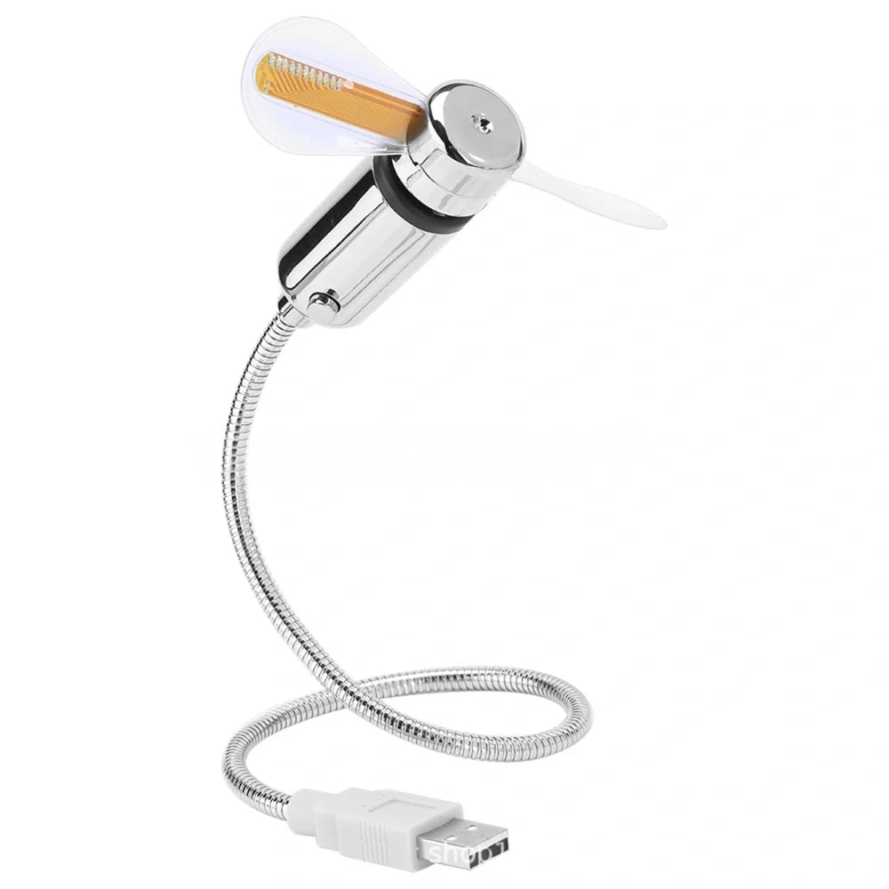 TimeGlow Clock Fan — USB Powered, Adjustable Airflow, LED Display
