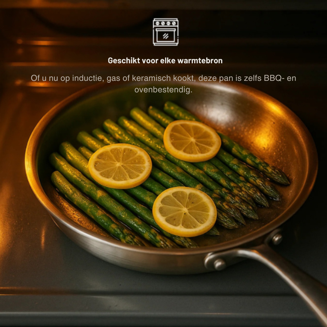 Hammered Titanium Frying Pan With Nonstick Coating For Induction