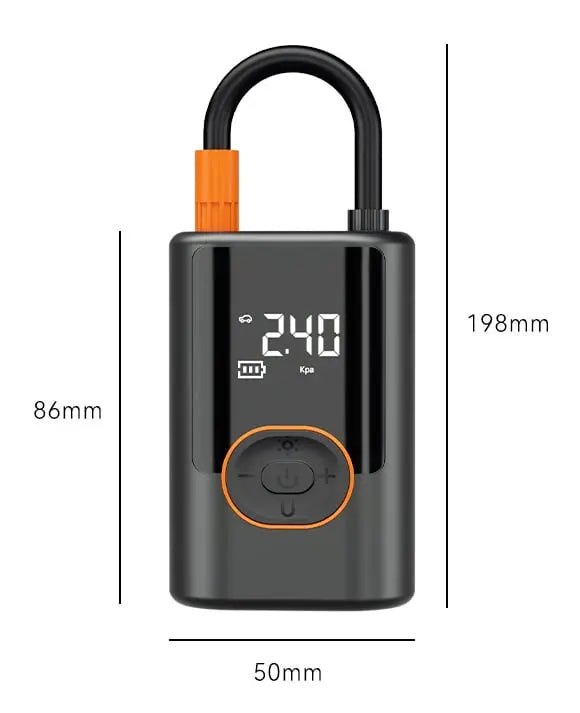 Digital Portable Tire Inflator — Battery-Powered, 150 PSI, Automatic Shutoff