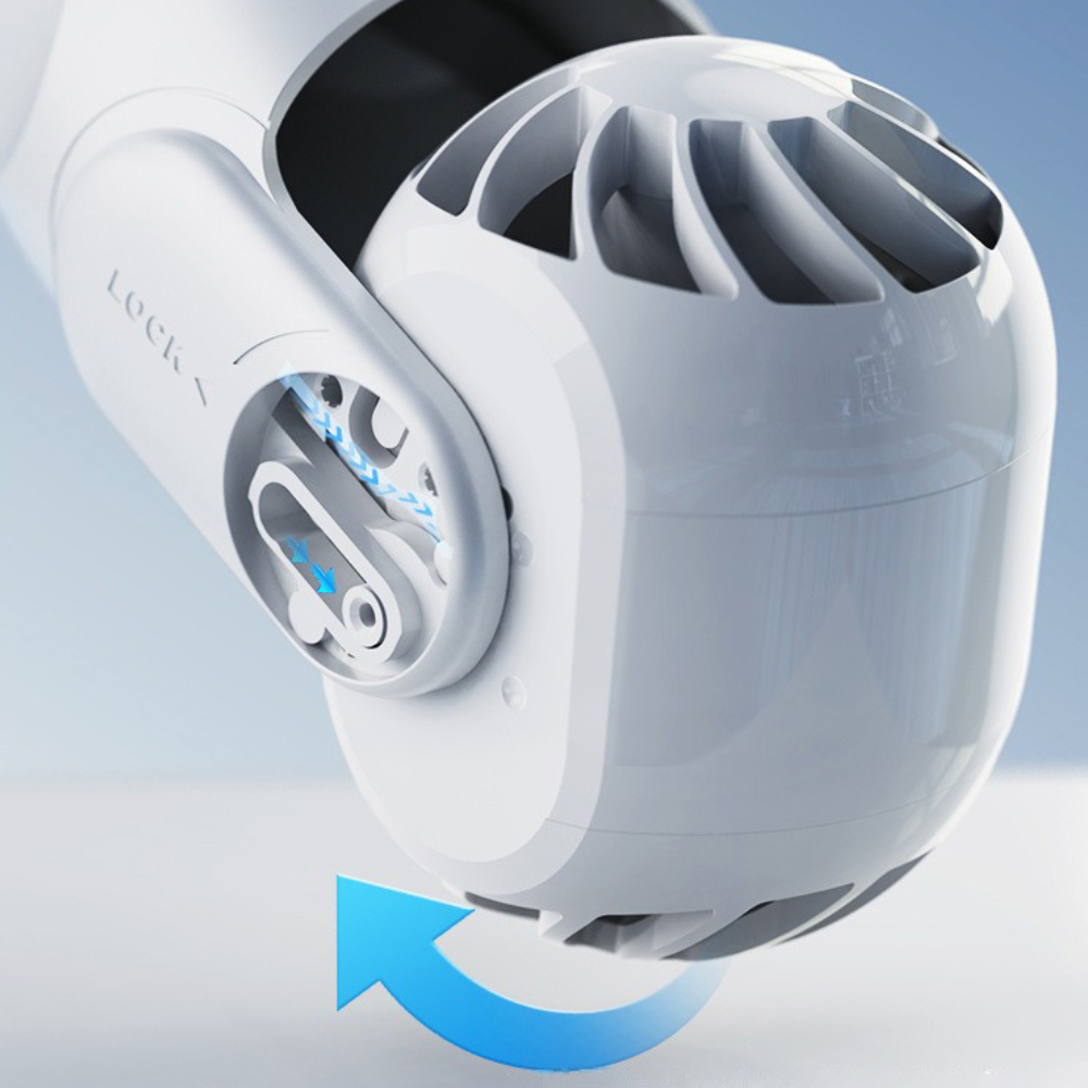 Cestovní lehký krční ventilátor — dva chladicí ventilátory, pohodlné nošení bez použití rukou