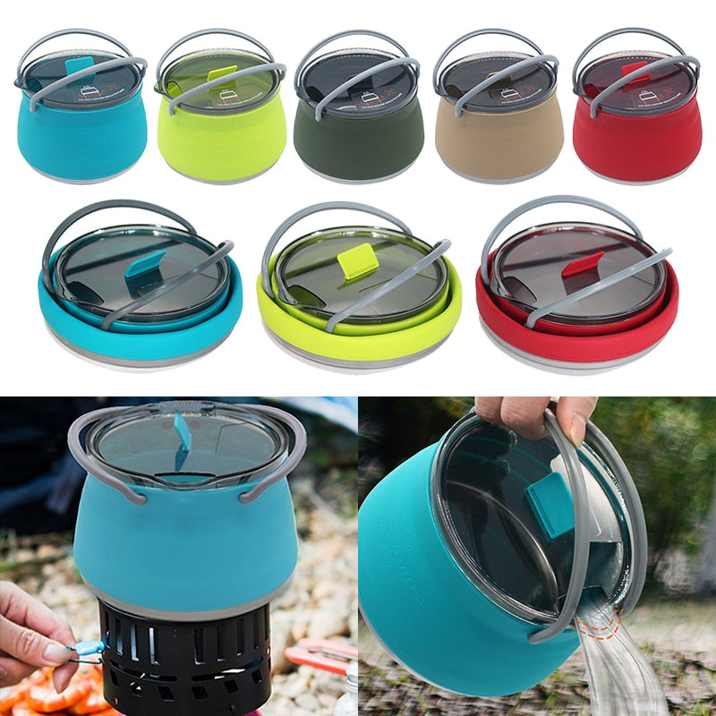 Collapsible Camping Kettle — Lightweight, Durable Compact Design