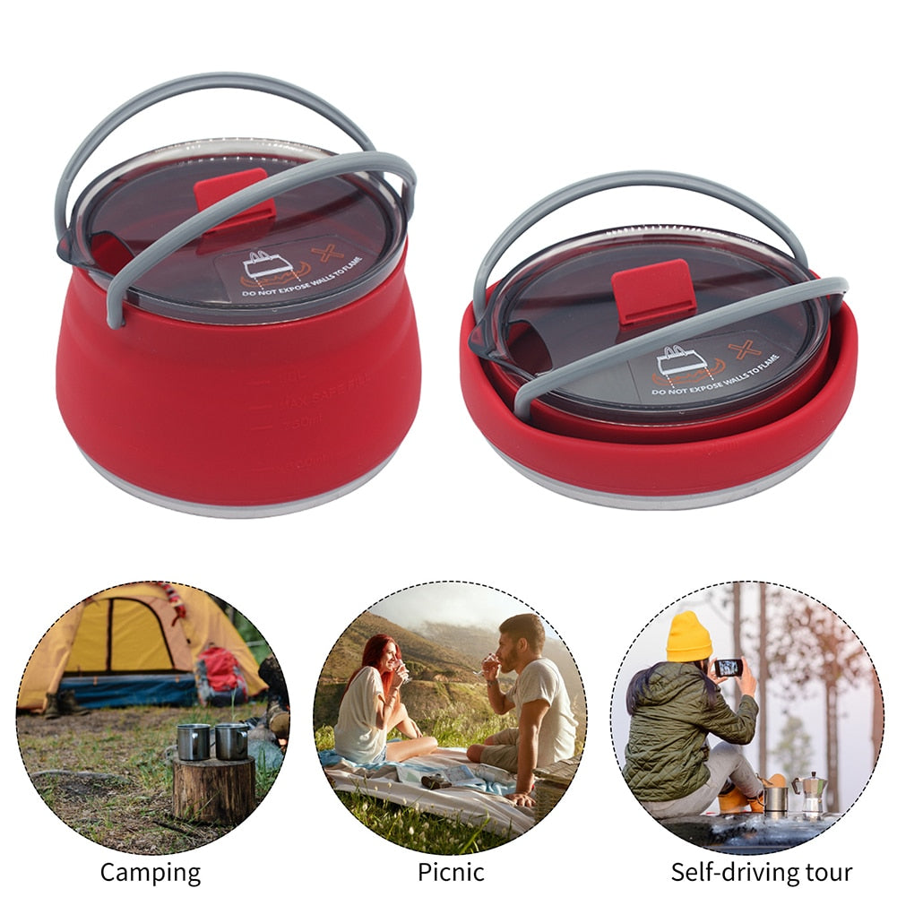 Collapsible Camping Kettle — Lightweight, Durable Compact Design